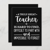 先生ギフト、真の素晴らし先生 セーブザデート (正面/裏面)