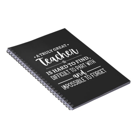 先生ギフト、真の素晴らし先生 ノートブック (右側)