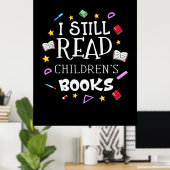 先生ギフトI読まだ童話 ポスター (ホームオフィス)