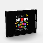 先生ギフトI am幼稚園先生 フォトブロック (左)