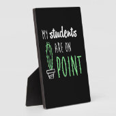 先生ギフトMy Students Are On Point フォトプラーク (側面)