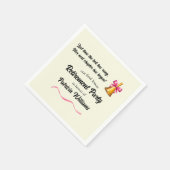 先生クラシックスクールベルリタイアメントパーティー スタンダードカクテルナプキン (角)