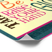 先生クラスのルーム規則の追加カスタマイズ名 ポスター (角)