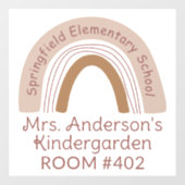 先生クラスルームBOHOレインボーウィンドウ貼りデカール ウィンドウサイン (シート)