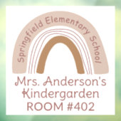 先生クラスルームBOHOレインボーウィンドウ貼りデカール ウィンドウサイン (シート3)