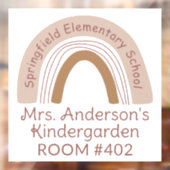 先生クラスルームBOHOレインボーウィンドウ貼りデカール ウィンドウサイン (シート2)