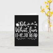 先生クリスマスはおもしろい読だ カード (黄色い花)