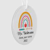 先生クリスマスオーナメントパーソナライズされた- オーナメント (正面)