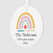 先生クリスマスオーナメントパーソナライズされた- オーナメント (正面)