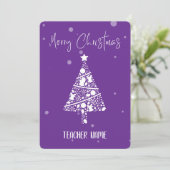 先生クリスマスグリーティングカード サンキューカード (スタンド正面)