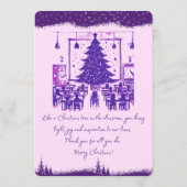 先生クリスマスグリーティングカード サンキューカード (裏面)