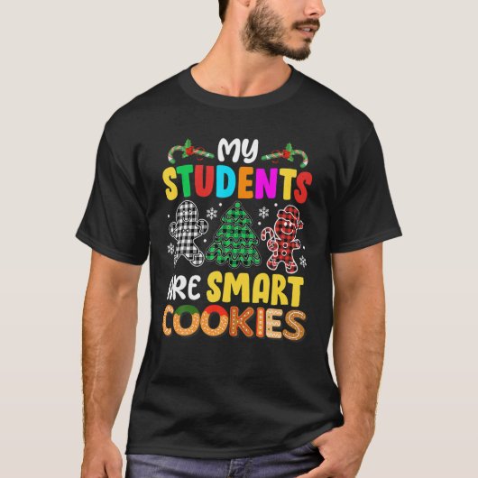 先生クリスマススクワッド私の生徒は頭が切れる調理師 Tシャツ (正面)