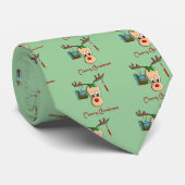 先生クリスマストナカイ – 愛らしい贈り物 ネクタイ (ロール)