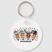 先生クリスマスペンシル先生ライフメリークリスマス キーホルダー (正面)