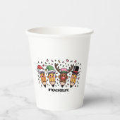 先生クリスマスペンシル先生ライフメリークリスマス 紙コップ (正面)