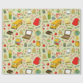 先生クリスマスホリデーギフト ラッピングペーパー (フラット)