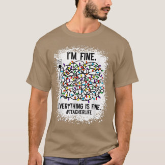 先生クリスマスライト素晴らし俺は全素晴らし体だ Tシャツ