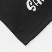 先生クリスマス – 先生Santa Iに優しく フリースブランケット (角)