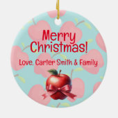 先生クリスマス「Deck the Holes」 セラミックオーナメント (裏面)