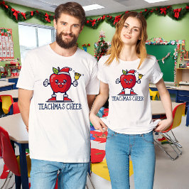 先生クリスマスTシャツ |ティーチマス応援! Tシャツ