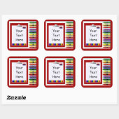 先生クレヨンカスタムシール スクエアシール (シート)