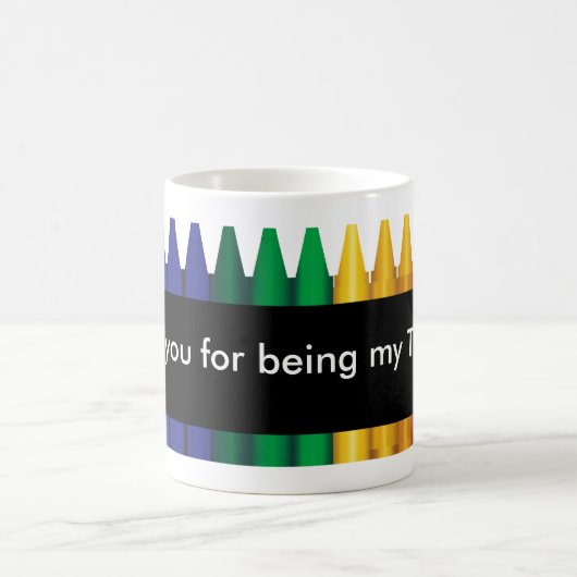 先生クレヨンデザインマグ3 コーヒーマグカップ (中央)