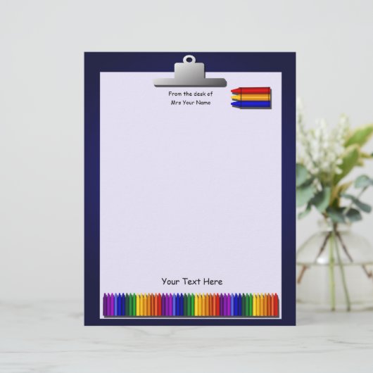 先生クレヨン文房具 (スタンド正面)