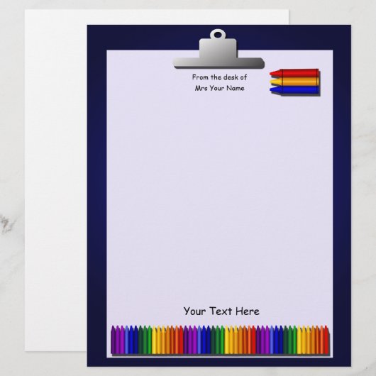 先生クレヨン文房具 (正面/裏面)