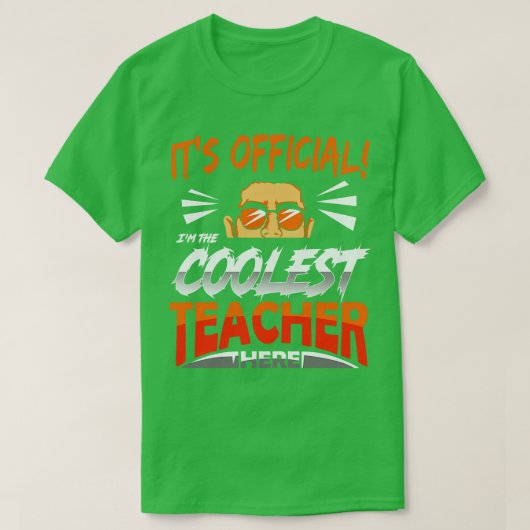 先生クール先生 Tシャツ (デザイン正面)