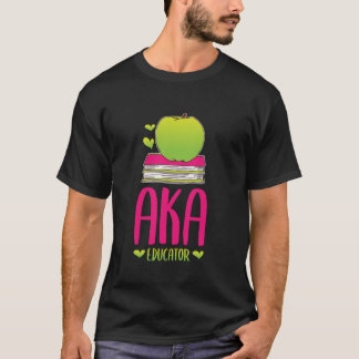 先生グリーンアップルAKA教育者の学生S Tシャツ