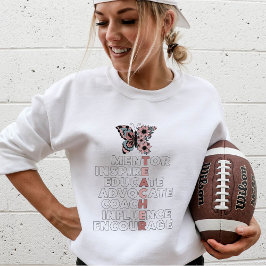 先生グループギフトバックプリントカスタムボホクルーネック スウェットシャツ