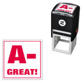 先生グレーディングスタンプ: 素晴らしA-,! セルフインキングスタンプ (インサイチュ)