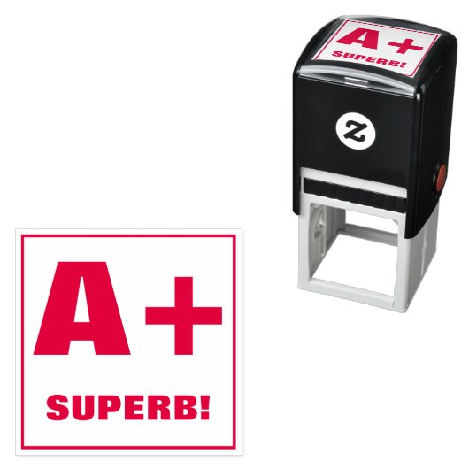 先生グレーディングスタンプ： A+、最高！ セルフインキングスタンプ (インサイチュ)