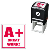 先生グレーディングスタンプ: A +素晴らし, WORK! セルフインキングスタンプ (インサイチュ)