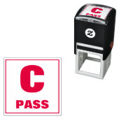 先生グレーディングスタンプ: C、PASS セルフインキングスタンプ (インサイチュ)