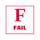 先生グレーディングスタンプ： F - FAIL セルフインキングスタンプ (デザイン)