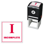 先生グレーディングスタンプ: I – 不完全 セルフインキングスタンプ (インサイチュ)