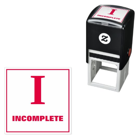 先生グレーディングスタンプ： I – 不完全 セルフインキングスタンプ (インサイチュ)