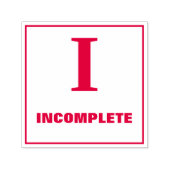 先生グレーディングスタンプ： I – 不完全 セルフインキングスタンプ (デザイン)