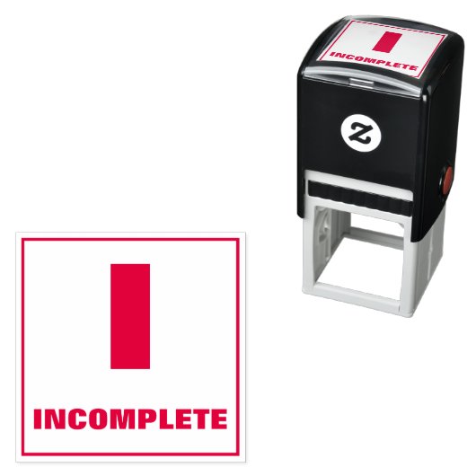 先生グレーディングスタンプ： I、不完全 セルフインキングスタンプ (インサイチュ)