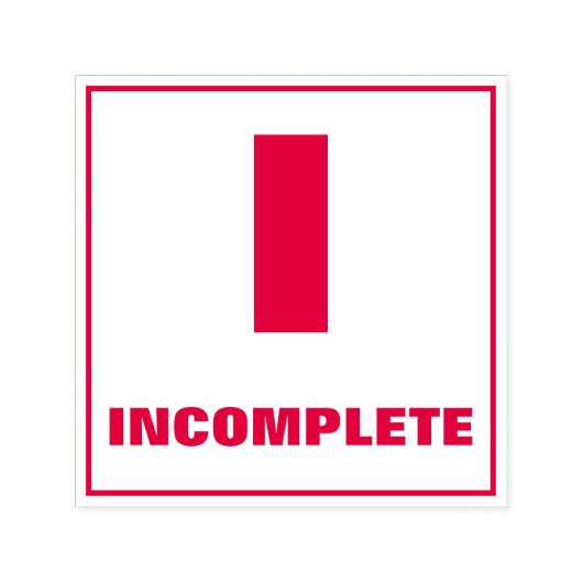 先生グレーディングスタンプ: I、不完全 セルフインキングスタンプ (デザイン)