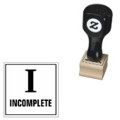 先生グレーディングスタンプ: I – 不完全 ラバースタンプ (押印)