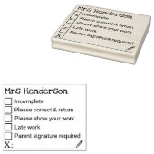 先生グレーディング注記ゴムスタンプ ラバースタンプ (押印)