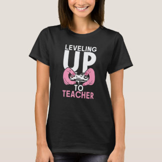 先生ゲーマー生徒 学校 休日 昇級 Tシャツ
