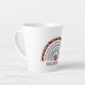 先生コアバリュー虹 カフェラテマグ (左アングル)