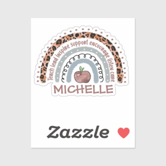 先生コアバリュー虹 シール (シート)