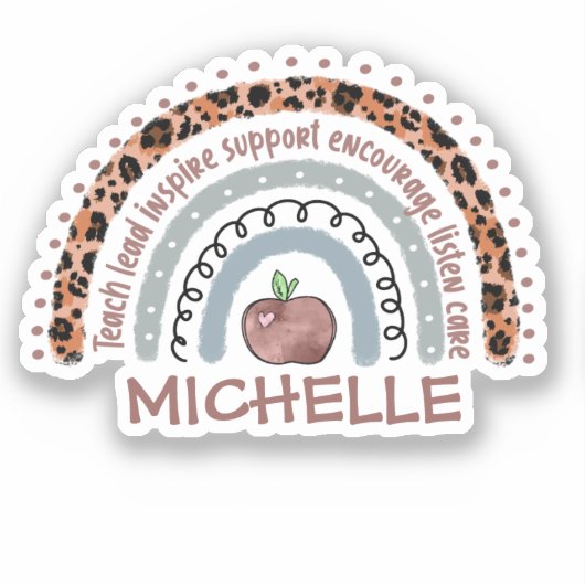 先生コアバリュー虹 シール (正面)