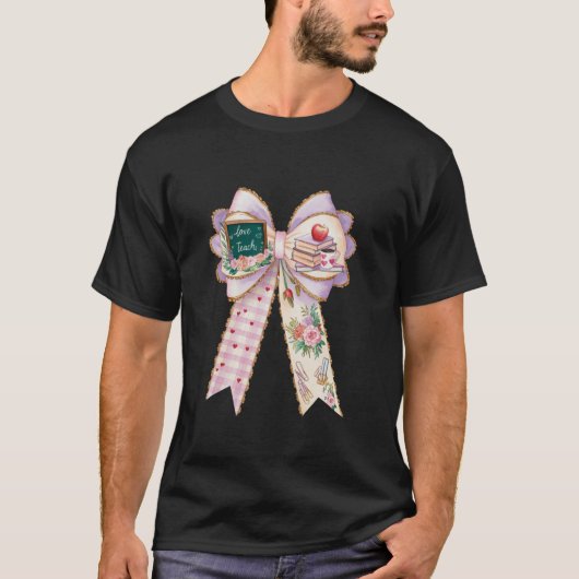 先生コケット弓及びリンゴ先生鑑賞 Tシャツ (正面)