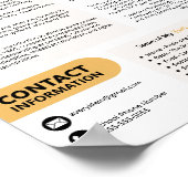 先生コンテンポラリーの手を受け取る ポスター (角)