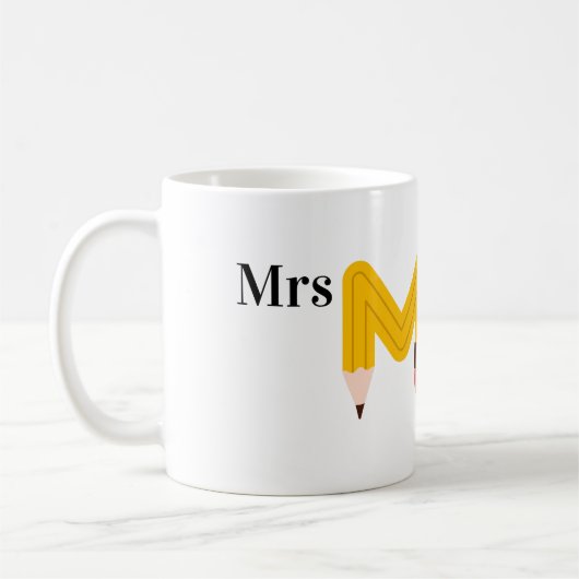 先生コーヒーマパーソナライズされたグ、名前、 コーヒーマグカップ (左)
